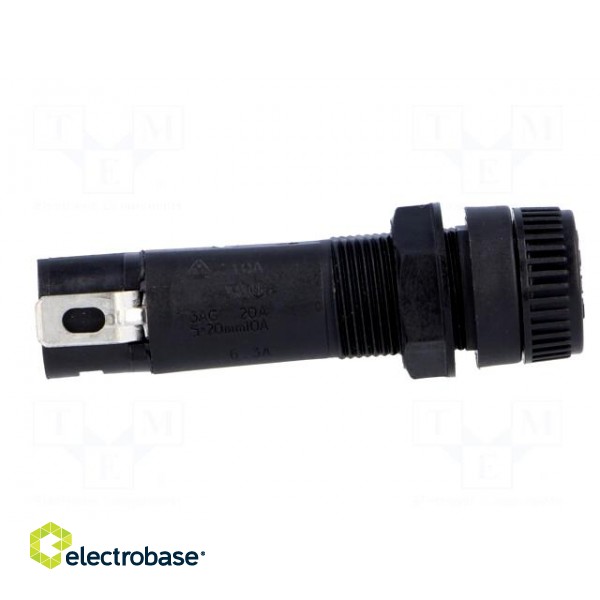 Fuse holder | cylindrical fuses | 6,3x32mm | 10A | 250V | -40÷85°C image 7