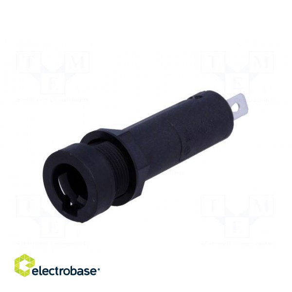 Fuse holder | cylindrical fuses | 6.3x32mm | 10A | 500V | on panel image 2