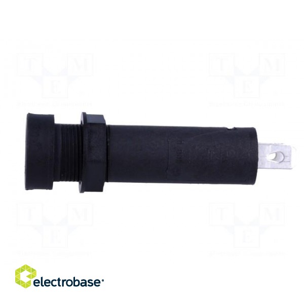 Fuse holder | cylindrical fuses | 6.3x32mm | 10A | 500V | on panel image 3