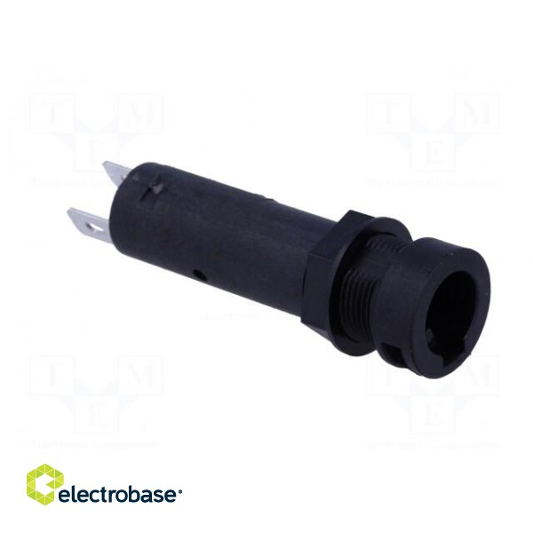 Fuse holder | cylindrical fuses | 6.3x32mm | 10A | 500V | on panel image 8