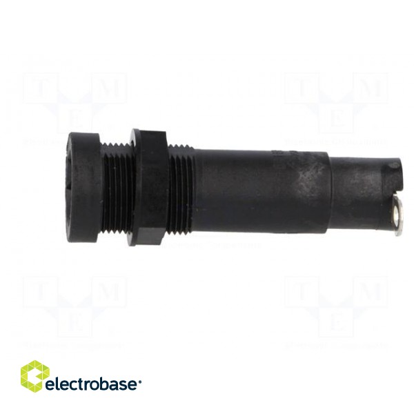 Fuse holder | cylindrical fuses | 6.3x32mm | 10A | on panel | black image 4