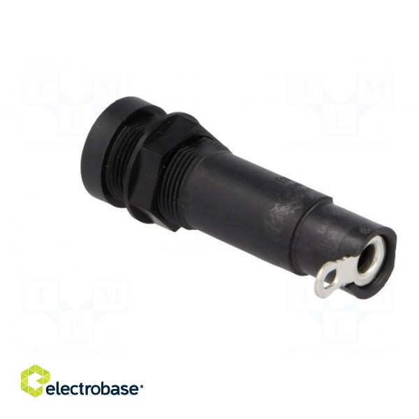 Fuse holder | cylindrical fuses | 6.3x32mm | 10A | on panel | black image 5
