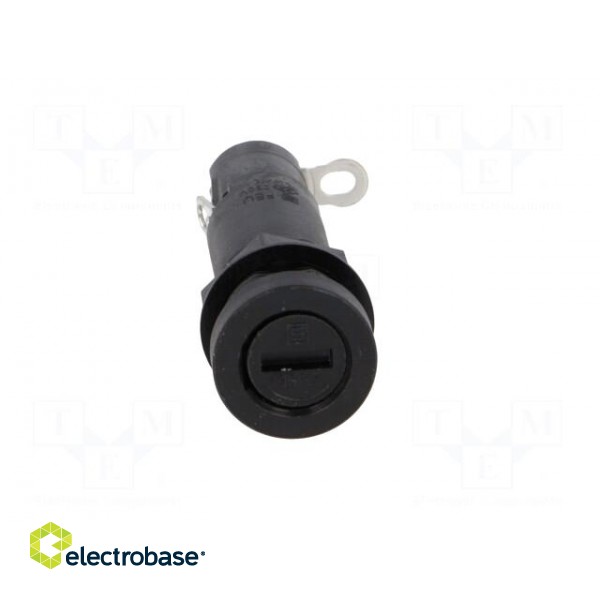 Fuse holder | cylindrical fuses | 6,3x32mm | 10A | Mounting: on panel paveikslėlis 10