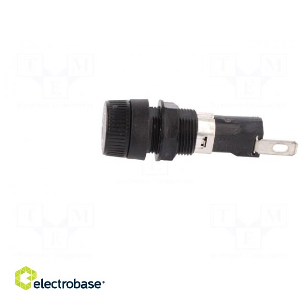 Fuse holder | cylindrical fuses | 6.3x32mm | 16A | 250V | on panel image 4