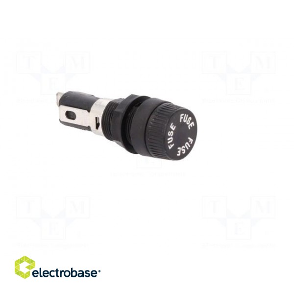 Fuse holder | cylindrical fuses | 6.3x32mm | 16A | 250V | on panel image 9