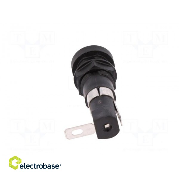 Fuse holder | cylindrical fuses | 6.3x32mm | 16A | 250V | on panel фото 6