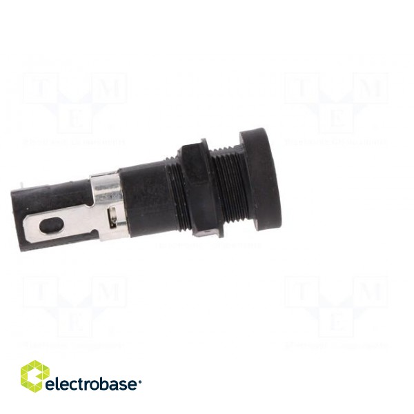 Fuse holder | cylindrical fuses | 6.3x32mm | 16A | 250V | on panel image 8