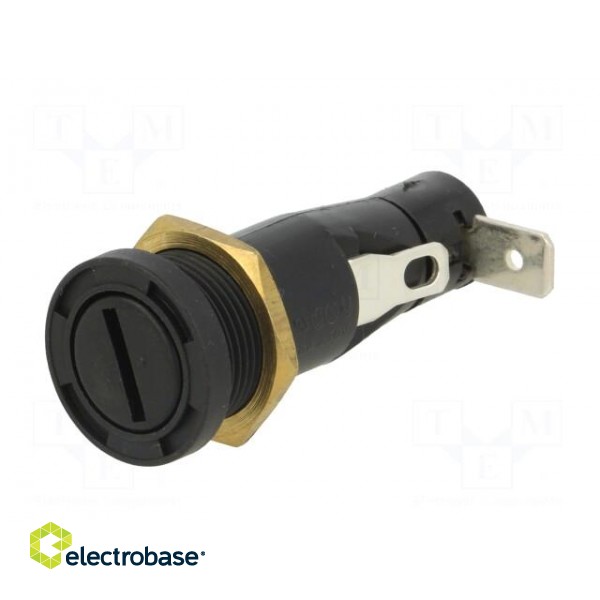 Fuse holder | cylindrical fuses | 6,3x32mm | 16A | 250V | -20÷85°C фото 3