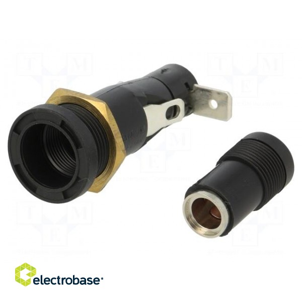 Fuse holder | cylindrical fuses | 6,3x32mm | 16A | 250V | -20÷85°C image 2
