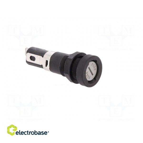 Fuse holder | cylindrical fuses | 6.3x32mm | 16A | 250V | on panel фото 9