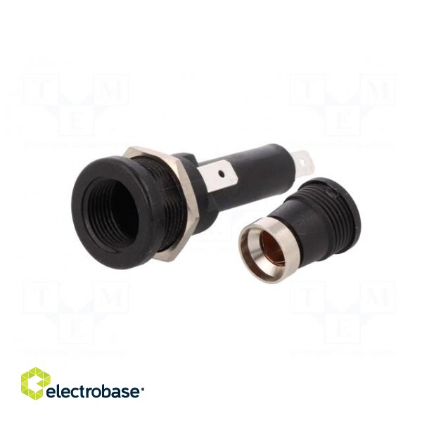 Fuse holder | cylindrical fuses | 6,3x32mm | 250V | -20÷85°C | UL94V-0 фото 2