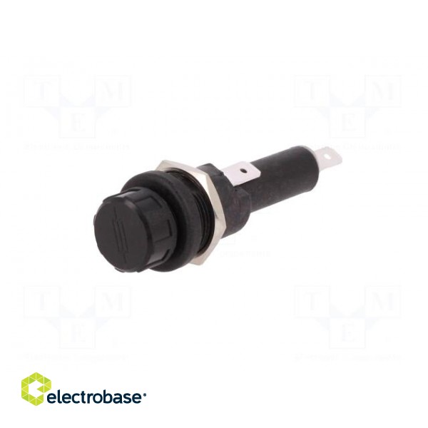 Fuse holder | cylindrical fuses | 6,3x32mm | 250V | -20÷85°C | UL94V-0 image 3