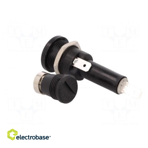 Fuse holder | cylindrical fuses | 6,3x32mm | 250V | -20÷85°C | UL94V-0 фото 4