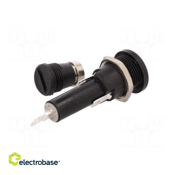 Fuse holder | cylindrical fuses | 6,3x32mm | 250V | -20÷85°C | UL94V-0 фото 6