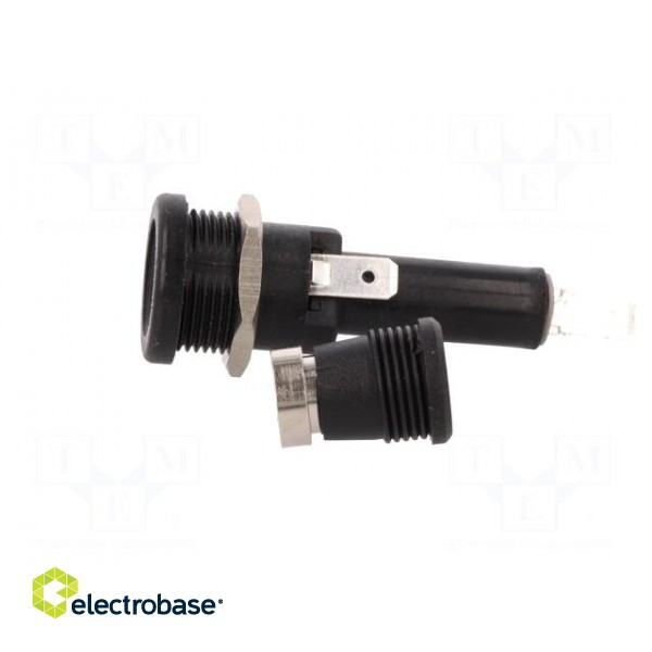 Fuse holder | cylindrical fuses | 6,3x32mm | 250V | -20÷85°C | UL94V-0 image 3