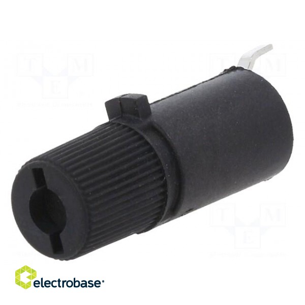 Adapter | cylindrical fuses | -25÷70°C | 6.3A | Mat: thermoplastic image 1