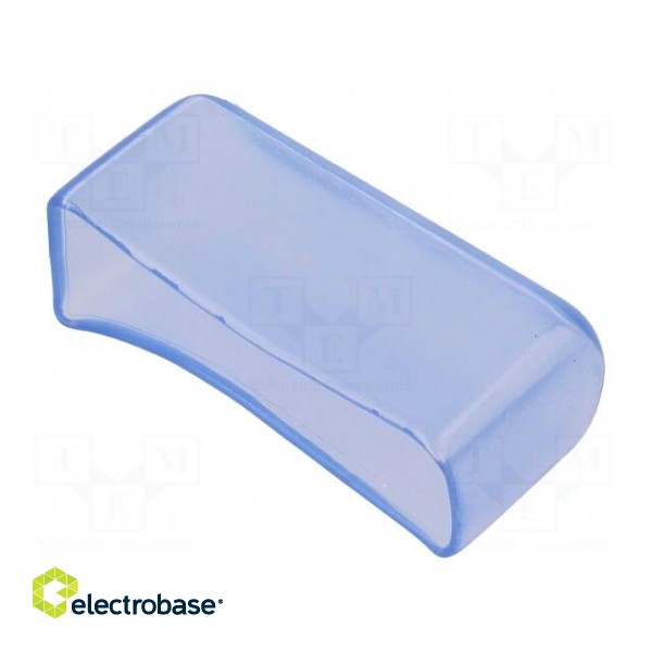 Cover | cylindrical fuses | Mat: PVC | 33.5x15x12mm