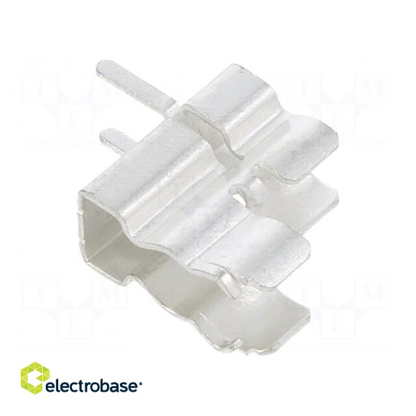 Fuse clips | cylindrical fuses | THT | -40÷85°C | 16A | Plating: tinned