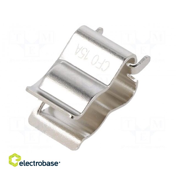 Fuse clips | cylindrical fuses | THT | 10x38mm | 15A | Pitch: 9.65mm