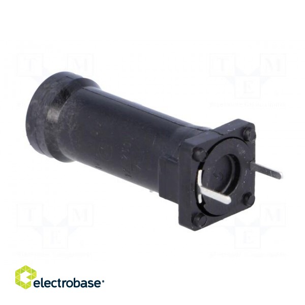 Fuse holder | cylindrical fuses | THT | 5x20mm | -40÷85°C | 6.3A | black image 4