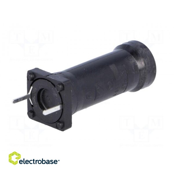 Fuse holder | cylindrical fuses | THT | 5x20mm | -40÷85°C | 6.3A | black image 6