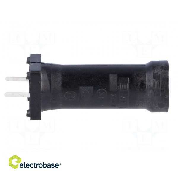 Fuse holder | cylindrical fuses | THT | 5x20mm | -40÷85°C | 6.3A | black image 7