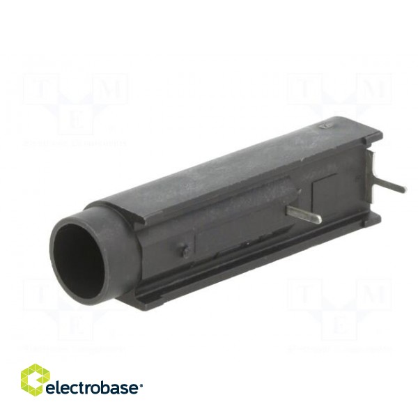 Fuse holder | cylindrical fuses | THT | -40÷85°C | 10A | UL94V-0 | black image 2