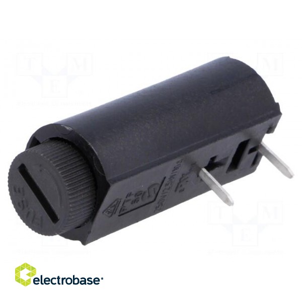Fuse holder | cylindrical fuses | Mounting: THT | 5x20mm | -30÷85°C image 1