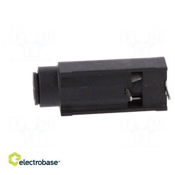 Fuse holder | cylindrical fuses | THT | 5x20mm | -40÷85°C | 10A | black image 4