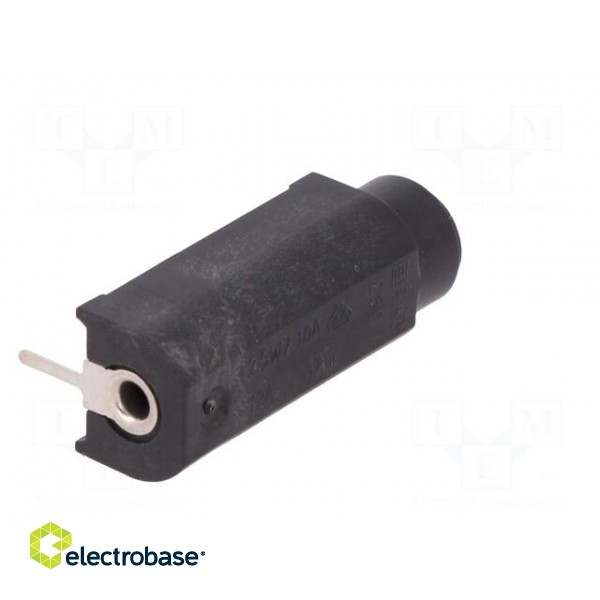 Fuse holder | cylindrical fuses | THT | 5x20mm | -40÷85°C | 10A | black paveikslėlis 7