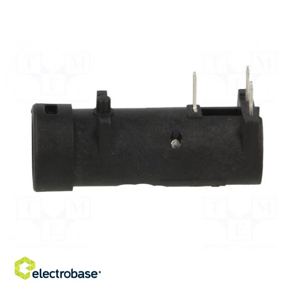Fuse holder | cylindrical fuses | THT | 5x20mm | -40÷85°C | 10A | black image 4