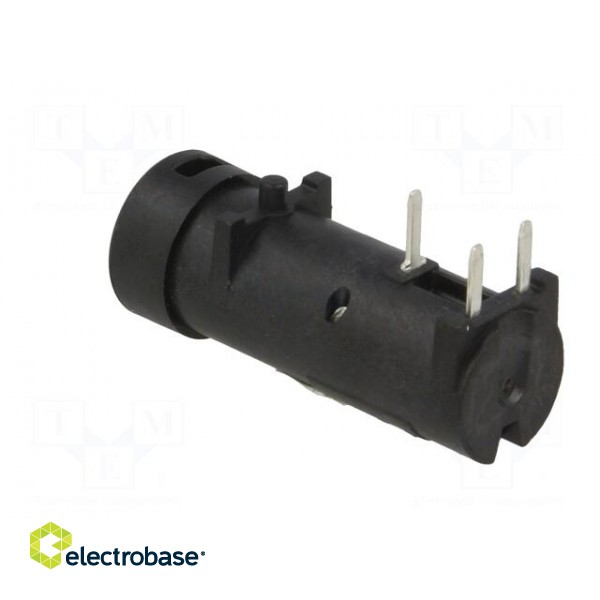Fuse holder | cylindrical fuses | THT | 5x20mm | -40÷85°C | 10A | black image 5