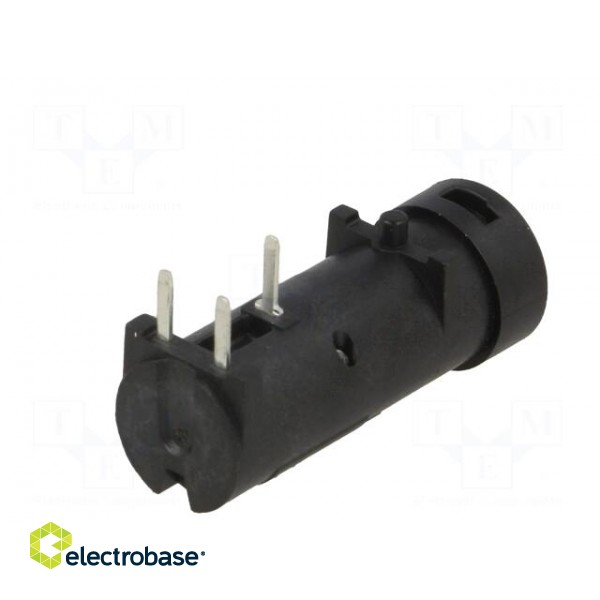 Fuse holder | cylindrical fuses | THT | 5x20mm | -40÷85°C | 10A | black image 7