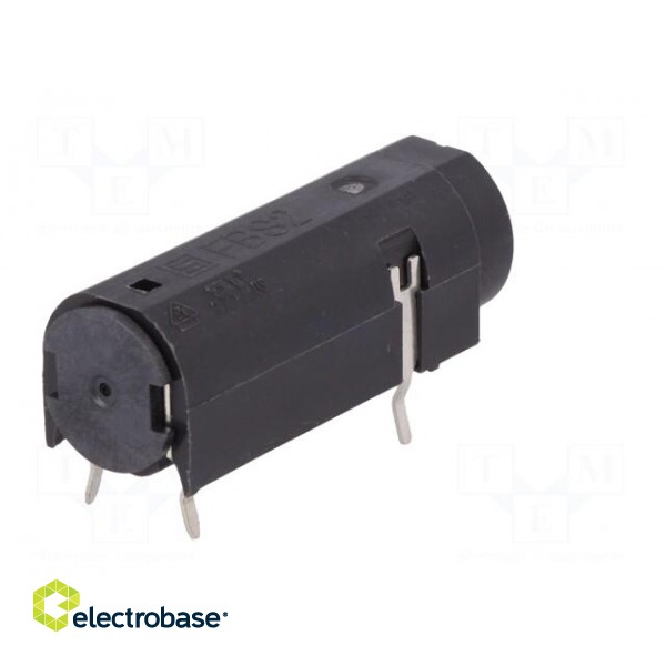 Fuse holder | cylindrical fuses | THT | 5x20mm | -40÷85°C | 10A | black image 7