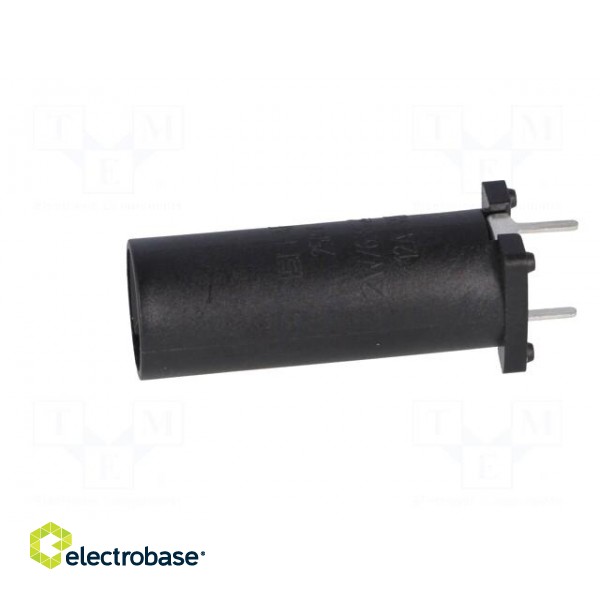 Fuse holder | cylindrical fuses | THT | 5x20mm | -40÷85°C | 6.3A | black фото 3