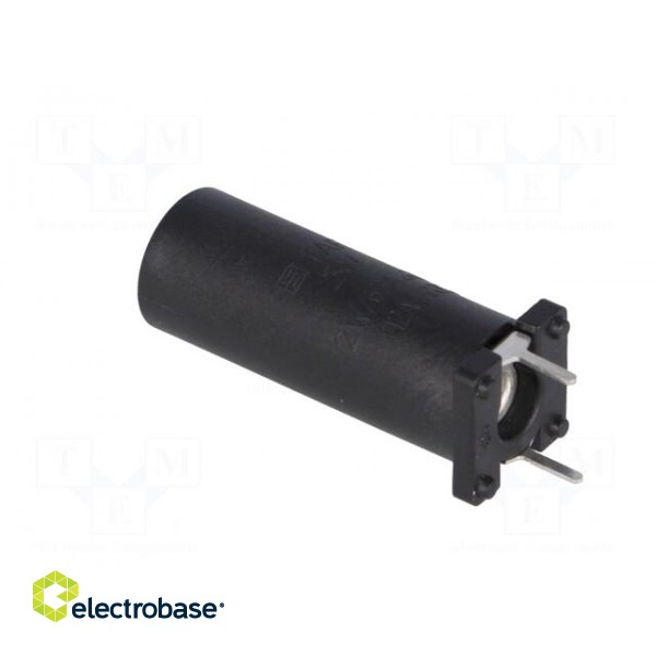 Fuse holder | cylindrical fuses | THT | 5x20mm | -40÷85°C | 6.3A | black image 4