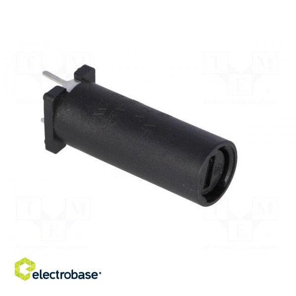 Fuse holder | cylindrical fuses | THT | 5x20mm | -40÷85°C | 6.3A | black image 8