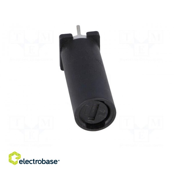 Fuse holder | cylindrical fuses | THT | 5x20mm | -40÷85°C | 6.3A | black image 9