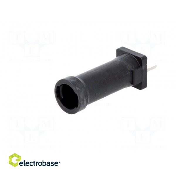 Fuse holder | cylindrical fuses | THT | 5x20mm | -40÷85°C | 6.3A | black image 2