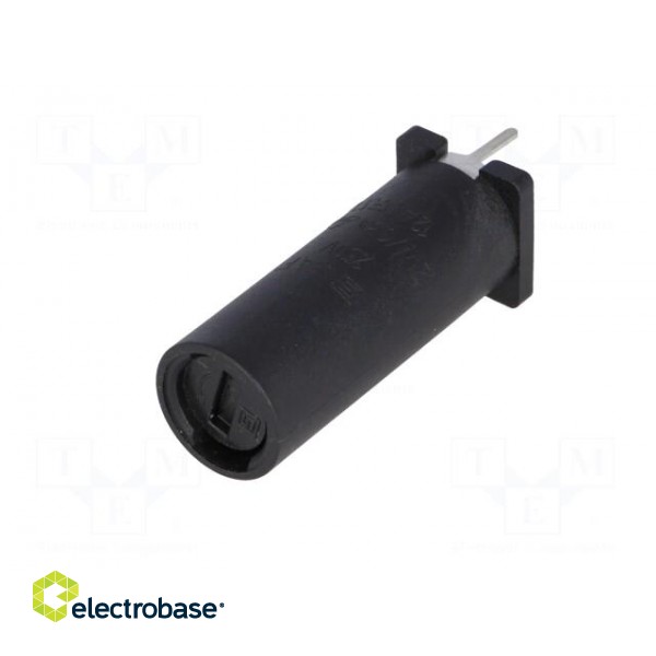 Fuse holder | cylindrical fuses | THT | 5x20mm | -40÷85°C | 6.3A | black image 2