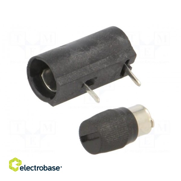 Fuse holder | cylindrical fuses | THT | 5x20mm | 6.3A | Pitch: 12.5mm image 1