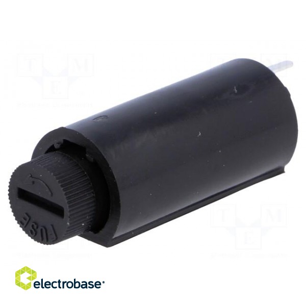 Fuse holder | cylindrical fuses | Mounting: vertical | 5x20mm | 6A image 1