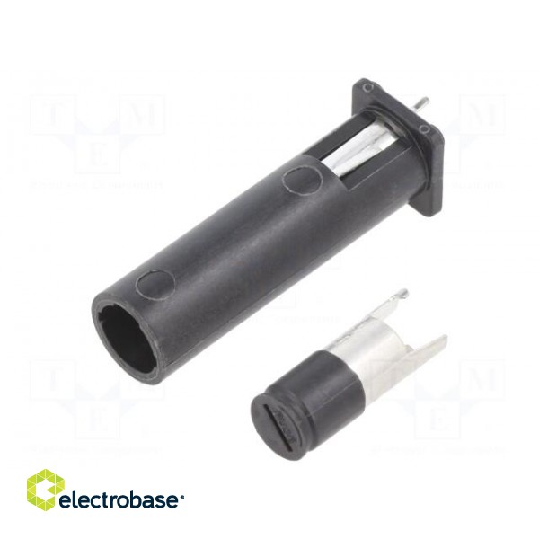 Fuse holder | THT | 6.3x32mm | -40÷85°C | 16A | Mat: thermoplastic | 5mΩ image 1
