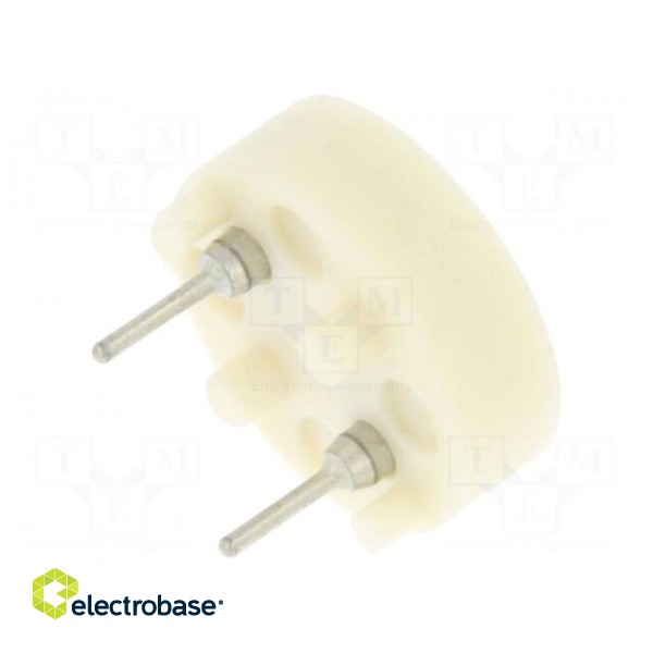 Fuse holder | THT | TR5 | 6.3A | Mat: thermoplastic | 5.08mm | white | IP00 image 2