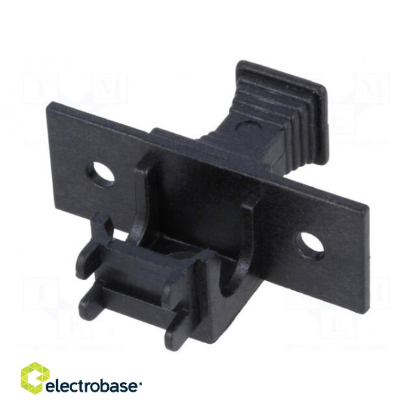 Holder | cylindrical fuses | 5x20mm | 6.3A | Pitch: 22mm | Colour: black image 2