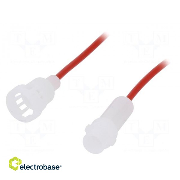 Fuse holder | cylindrical fuses | 5x20mm | Mounting: on cable | 23AWG paveikslėlis 2
