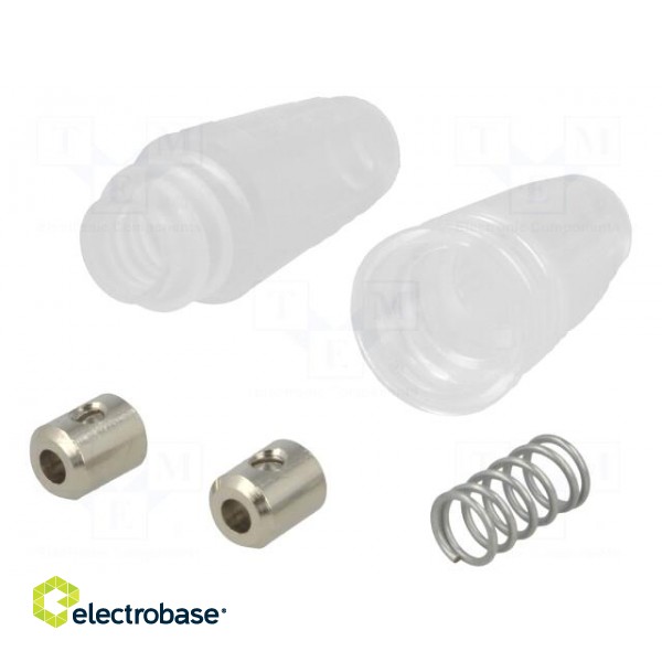 Fuse holder | cylindrical fuses | 5x20mm | Mounting: on cable paveikslėlis 2
