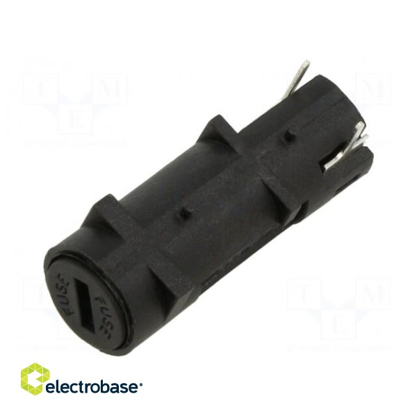 Fuse holder | cylindrical fuses | 5x20mm | on panel | Umax: 250V