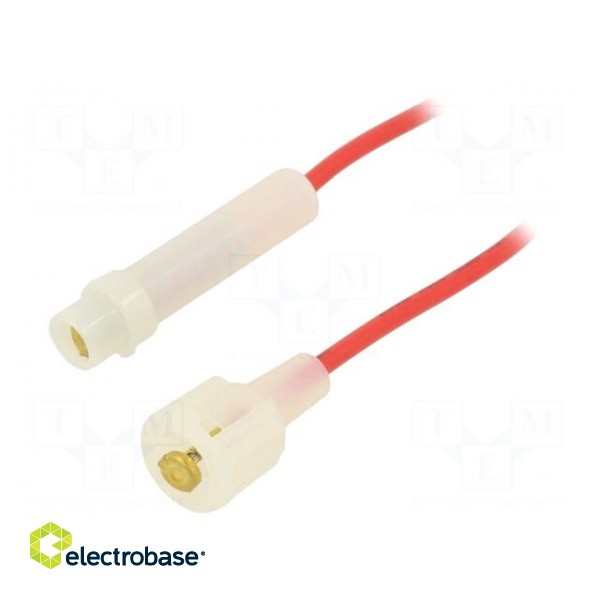 Fuse holder | cylindrical fuses | 6.3x32mm | Imax: 15A | Leads: cables paveikslėlis 2