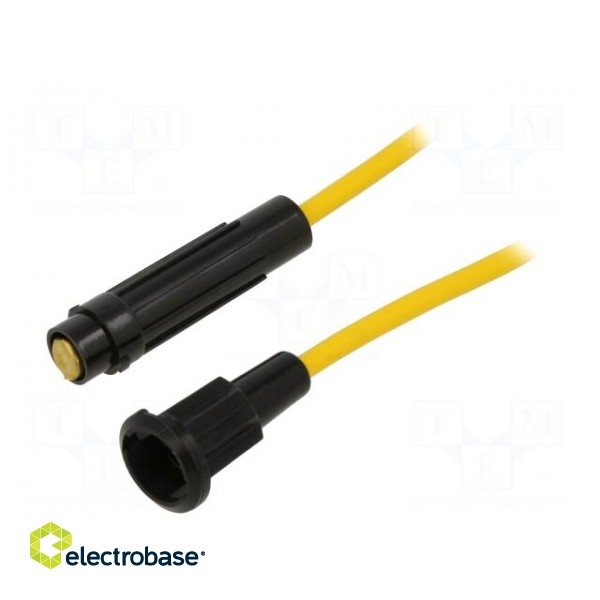 Fuse holder | cylindrical fuses | 6.3x32mm | Imax: 20A | Leads: cables image 2